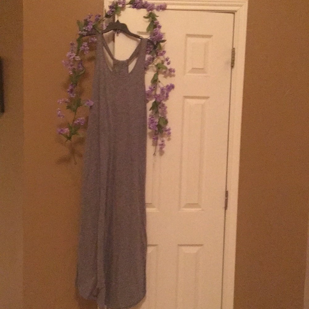 Grey tank maxi dress👌